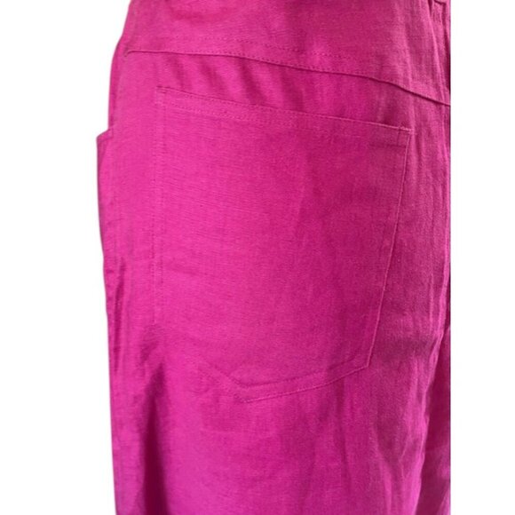Lauren Ralph Lauren Womens Short Skirt Bright Pink Linen A-Line 5 Pockets 14 EUC - Picture 10 of 10